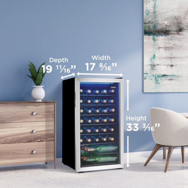 [NEW] Danby 36 Bottle Free-Standing Wine Cooler in Stainless Steel DWC036A1BSSDB-6