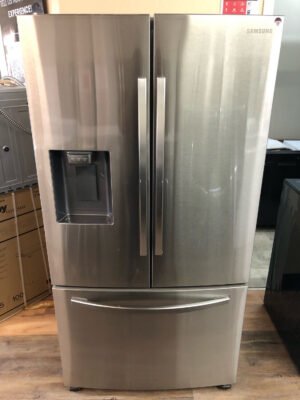 Open Box- Scratch & Dent Samsung 27 Cu.Ft. French Door 36”Refrigerator RF27T5201SR/AA